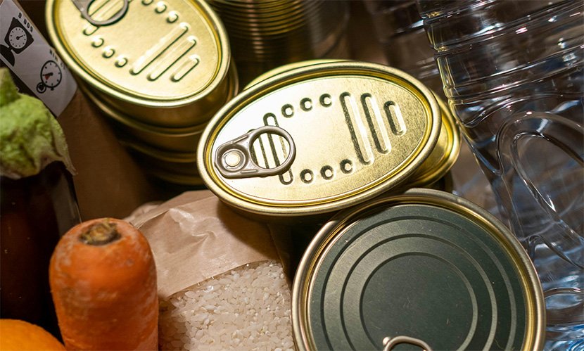 Image of food and non-perishable food items