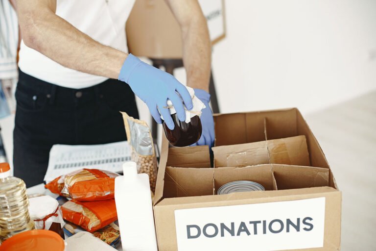 Food bank donations box